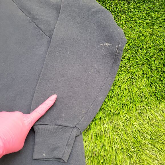 Vintage Shuckers Seafood Bar Sweatshirt XL 23x26 Faded USA - Picture 5 of 16